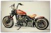 Individuelle Umbauten von Motorrädern. Bobber. Custom.