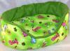 Hundebett und 1 Kissen mit Dinosauriern