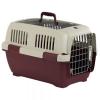 Transportbox Aran 1-3 Bordeaux/ beige Von vorne und oben zu öffnen.