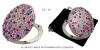 Taschenspiegel aus Metall Serie EL-12 ELENPIPE MADE WITH SWAROVSKI  ELEMENTS