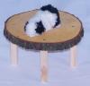 Hochstand/ Unterstand mit Rinde für Meerschweinchen,  Kleintiere,  Nager