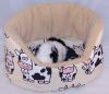  Kuschelbettchen plus 1 Kissen für Meerschweinchen Motiv  große Kühe 