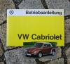 Betriebsanleitung VW 1303 Käfer Cabriolet /  1978