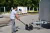 Elektrische Zugmaschine zum Schieben von Anhängern