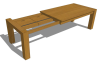 TISCH EICHENTISCH LACKIERTERTISH ESSTISCH MASSIVHOLZ HOLZTISH 180-281x100cm