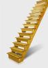 FREITRAGENDE TREPPEN SELBSTMONTAGE TYP U,  L AUS MASSIVHOLZ EICHE BUCHE ESCHE