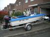 Angelboot,  Motorboot,  Freizeitboot mit Trailer,  Außenborder und viel Zubehör