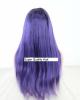 TOP VIRGIN ECHTHAARPerücke LACE Front Wig Purple Lila Schwarz NEU