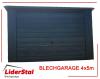 Blechgarage 4x5 Garage KFZ Lager Schuppe in Farbe der Anthrazitgrau Blechgaragen