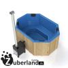 Badezuber,  Zuber,  Pool,  Whirlpool GFK 2,  4x1,  8m mit Thermoholzumrandung