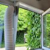 Fensterabdichtung,  Klimageräteanschluss,  Abluftschlauch Fenster ohne kleben oder