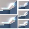 Polystyrol Stuckleiste Lichtprofile LED indirekte Beleuchtung Hartschaum 6M-24M