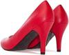 high heels in feurigem rot Größe 44