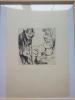 Otto Richard Bossert Mars und Venus Radierung/  handmonogrammiert