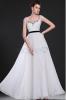 Chiffon Birne Reißverschluss Perlen natürliche Taille dünnes knöchellanges Ball/ 