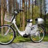 Elektrofahrrad 118x116x63cm Fahrrad E-Bike Silber Elektro Motor Pedelec 26