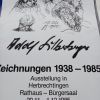 1985 Plakat Ausstellung Adolf Silberberger handsigniert
