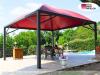 Pavillon 7x7 Überdachung Pagodenzelt Festzelt Pvc Terrassendach Pergola Terrasse