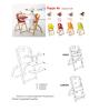 Hoch Stuhl Baby Pappy-Re aus Holz mitwachsend von Pali-World