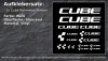 Lasercut Cube Decals - Weiß (Fahrradrahmenaufkleber,  Framesticker)