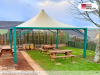 Pavillon 6x7 Überdachung Pagodenzelt Festzelt Pvc Terrassendach Pergola Terrasse