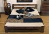 Bett Doppelbett Singlebett Nuss Holzbett 90/  120/  140/  160x200