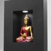 Leuchtrahmen mit Buddhafigur,  Dauerlicht /  Lichtwechsel