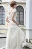 Perlenbesetztes Empire Taille bodenlanges Brautkleid - Mode-top