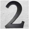 Hausnummer Aluminiumguss in 3D Design Graphit 200 mm