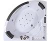 Badewanne Wanne Whirlpool Jacuzzi Eckwanne LED Acryl Lichttherapie 140x140x62 Ba