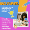 Prüfungsvorbereitung für Nachprüfung in Französisch,  Englisch und Deutsch!