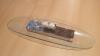 Futuristische Design Deckenlampe in Glas,  2-flammig
