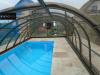 Überdachung 7,  40 x 4,  35 x 2,  10 OMEGA Pool hoch solide Polycarbonat Poolabdeck