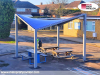 Pavillon 5x5 Überdachung Pagodenzelt Pvc Schule Universität Campus