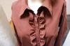 #Bluse m. Rüschen,  Gr. 40,  #braun,  #Kenny S. - wie neu