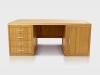 WALTER SCHREIBTISCH EICHENHOLZ HOLZ TRANSPARENT LACK MASSIVHOLZ
