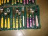NAJ-OLEARI Picknick-Besteckset Besteck Set - Kunststoff + Metall - 8 Personen