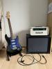 E-Gitarren-Set: Gitarre,  Topteil und Box