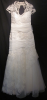 Romantisches Brautkleid mit Spitze und Pailletten Größe 38 (S/ M) 