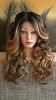 Perücke Spitzenperücke Lace wig front silk top ombre farb mix blond braun schwar