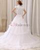 Kurze Ärmeln Spitze Prinzessin Brautkleid - mode-top.de