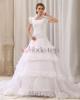 Kurze Ärmeln Spitze Prinzessin Brautkleid - mode-top.de