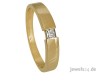Solitaire Diamantring ,  lupenreiner Diamant Princess Schliff,   Gelbgold günstig 
