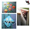 Monsterlesezeichen,  Bastelbogen Set zum Download