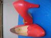 rote Damen Pumps, gut erhalten, Gr.39, Echt Leder, Marke