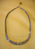 elegantes Collier aus gestricktem Silber 925