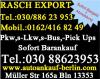 Gebrauchtwagenankauf in Berlin und Umland /  Autohandel Rasch 030 886 23 953