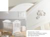 Romantisches Babybett /  Wiege Rose mit Ornamenten