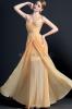 Ärmellos Etui Chiffon ein Träger Ballkleid