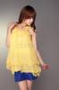 Kurzes ärmelloses Chiffon Freizeit Kleid - Dameo.de